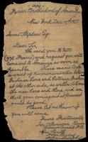 Letter from Jeremiah O'Donovan Rossa, George Smith, John Barry, John Murphy to James Stephens, December 17, 1877