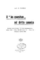 Il "ius quaesitum" nel diritto canonico